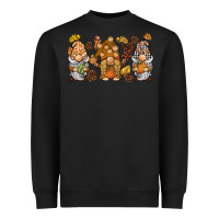 Black fall gnomies Heavyweight Sweatshirt - BarkalooDesign