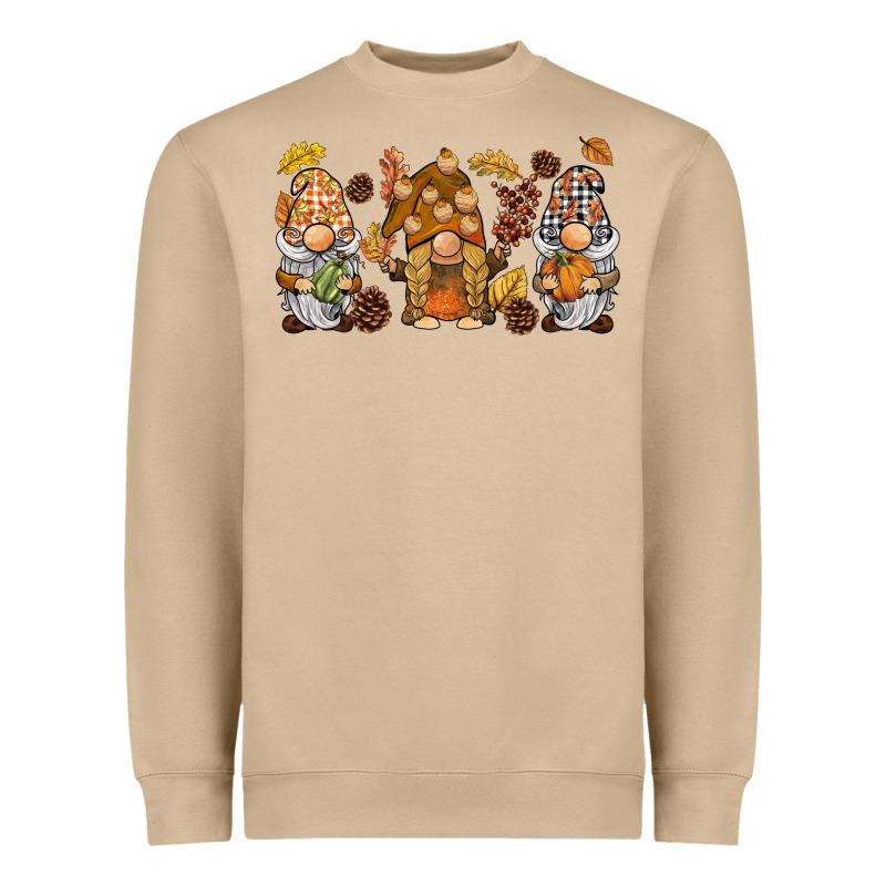 Fall Gnomies Heavyweight Sweatshirt by BarkalooDesign | Teevron