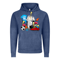 Vintage Denim Soccer Frappe Coffee Vintage Hoodie - FaDigitalArtStudio