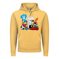 Vintage Mustard Soccer Frappe Coffee Vintage Hoodie - FaDigitalArtStudio