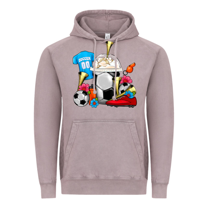 Soccer Frappe Coffee Vintage Hoodie by FaDigitalArtStudio | Teevron