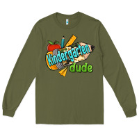 Army Green kindergarten grade dude Long Sleeve Tee - RanaPortraitStore