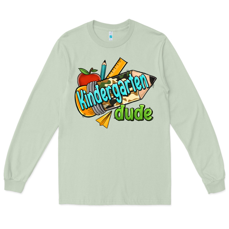 Kindergarten Grade Dude Long Sleeve Tee by RanaPortraitStore | Teevron
