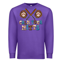 Purple calm your mitts Premium Sweatshirt - AdoDesignShop