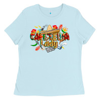 Baby Blue cinco de mayo cafeteria lady Ladies Tee - CowGirlArtShop