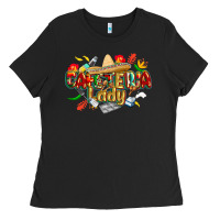 Black cinco de mayo cafeteria lady Ladies Tee - CowGirlArtShop
