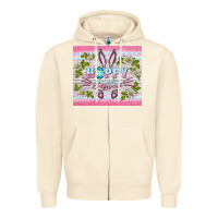 Sandshell happy easter bunny Zipper Hoodie - BarkalooDesign