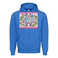 True Royal happy easter bunny Zipper Hoodie - BarkalooDesign