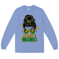 Colony Blue lucky mama St. Patricks Day Long Sleeve Tee - FaDigitalArtStudio