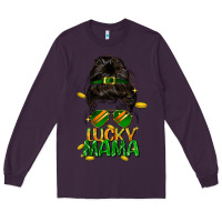 Plum lucky mama St. Patricks Day Long Sleeve Tee - FaDigitalArtStudio
