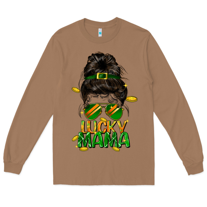 Lucky Mama St. Patricks Day Long Sleeve Tee by FaDigitalArtStudio | Teevron