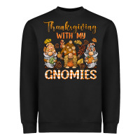 Black thanksgiving with my  gnomies Heavyweight Sweatshirt - BarkalooDesign