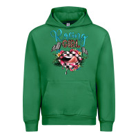 Emerald racing girl Urban Hoodie - JahusDesignShop