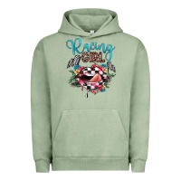 Pigment Oil Green racing girl Urban Hoodie - JahusDesignShop