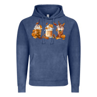 Vintage Denim Fall Coffees Vintage Hoodie - FaDigitalArtStudio