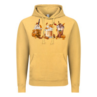 Vintage Mustard Fall Coffees Vintage Hoodie - FaDigitalArtStudio