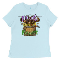 Baby Blue pinch peel eat repeat Ladies Tee - CowGirlArtShop