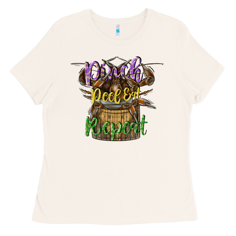 Pinch Peel Eat Repeat Ladies Tee by CowGirlArtShop | Teevron
