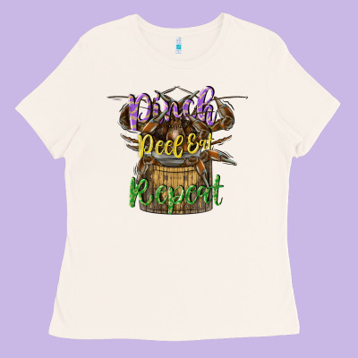 Pinch Peel Eat Repeat Ladies Tee Designed By Cowgirlartshop