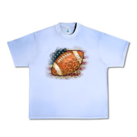 Grape Ice American Flag Football Leopard Urban Heavy Tee - CowCowDesign