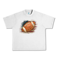 Lunar Rock American Flag Football Leopard Urban Heavy Tee - CowCowDesign
