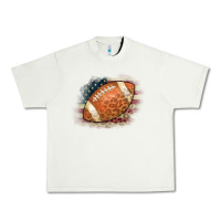 Pistachio American Flag Football Leopard Urban Heavy Tee - CowCowDesign