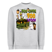 Heather Grey too cute too spook Heavyweight Sweatshirt - BarkalooDesign