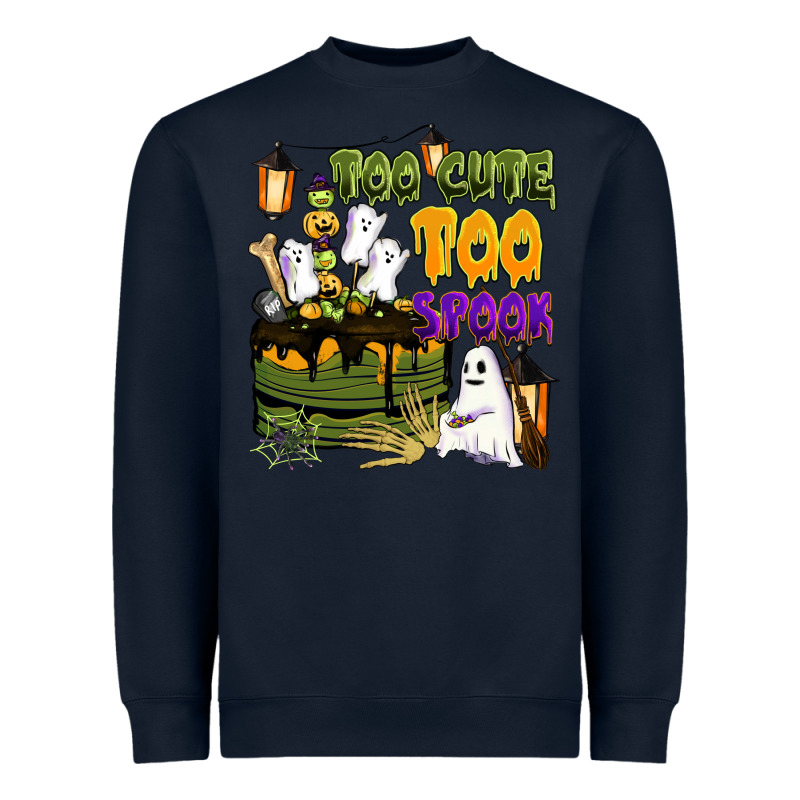 Too Cute Too Spook Heavyweight Sweatshirt by BarkalooDesign | Teevron