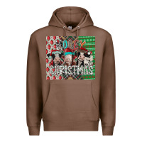 Chestnut mooey Christmas Premium Hoodie - CowhideDigitalArt