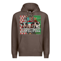 Coffee mooey Christmas Premium Hoodie - CowhideDigitalArt
