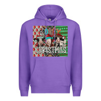 Purple mooey Christmas Premium Hoodie - CowhideDigitalArt