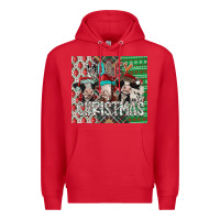 Red mooey Christmas Premium Hoodie - CowhideDigitalArt