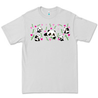 Dove Grey cute panda Premium Tee - TumblerDesignByShophia