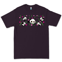 Plum cute panda Premium Tee - TumblerDesignByShophia