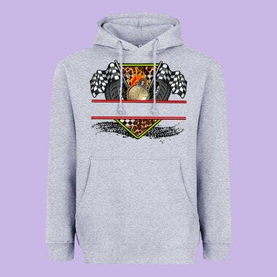 Race Flag And Race Equipment Heavyweight Hoodie Designed By Adodesignshop
