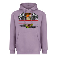 Lavender race flag and race equipment Heavyweight Hoodie - AdoDesignShop