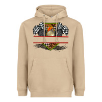 Mushroom race flag and race equipment Heavyweight Hoodie - AdoDesignShop