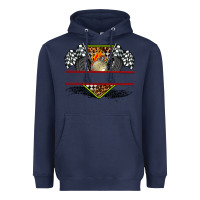 Navy race flag and race equipment Heavyweight Hoodie - AdoDesignShop