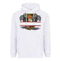 White race flag and race equipment Heavyweight Hoodie - AdoDesignShop