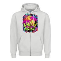 Dove Grey vacay mode Zipper Hoodie - BarkalooDesign