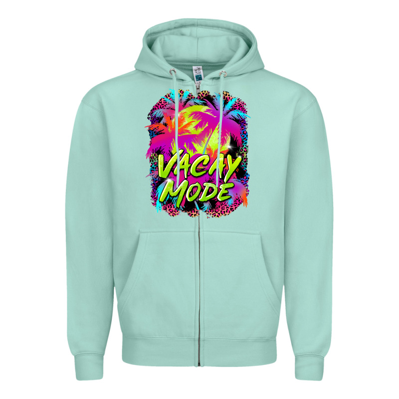 Vacay Mode Zipper Hoodie by BarkalooDesign | Teevron