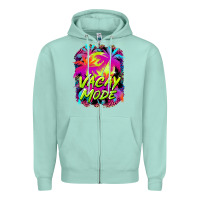 Seafoam vacay mode Zipper Hoodie - BarkalooDesign