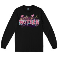 Black Most loved mother Mother's Day Long Sleeve Tee - FaDigitalArtStudio