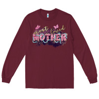 Burgundy Most loved mother Mother's Day Long Sleeve Tee - FaDigitalArtStudio