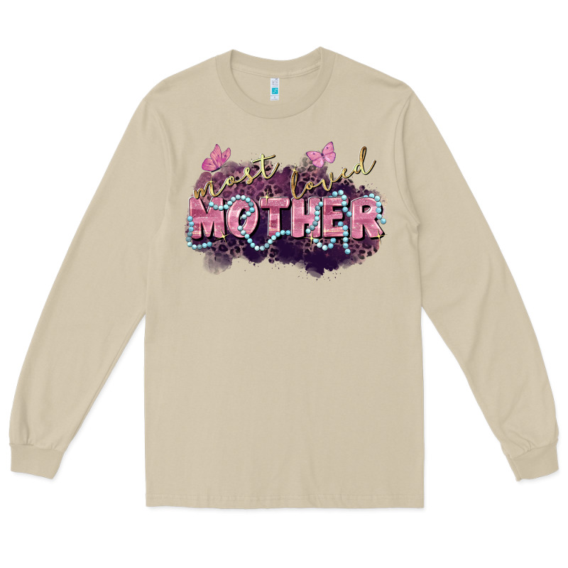 Most Loved Mother Mother's Day Long Sleeve Tee by FaDigitalArtStudio | Teevron