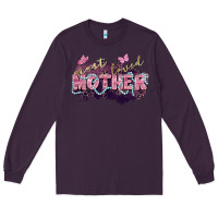 Plum Most loved mother Mother's Day Long Sleeve Tee - FaDigitalArtStudio