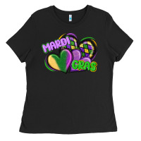 Mardi Gras Heart Ladies Tee | Teevron