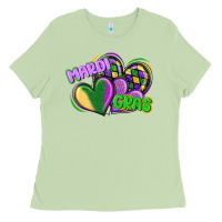 Matcha mardi gras heart Ladies Tee - CowGirlArtShop