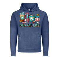 Vintage Denim Dental Life Dentist Coffee Cups Vintage Hoodie - FaDigitalArtStudio