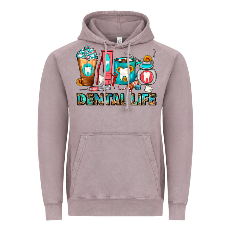 Dental Life Dentist Coffee Cups Vintage Hoodie by FaDigitalArtStudio | Teevron
